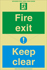 Fire Exit Keep Clear © AFS